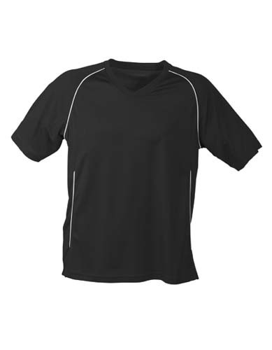 L-JN386 Team Shirt_Black_White