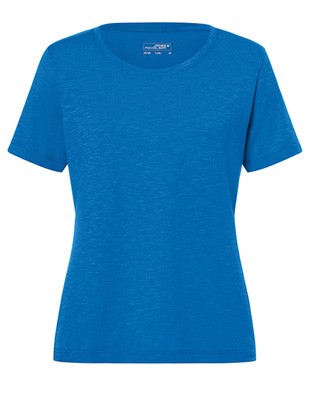 Ladies`Slub T-Shirt Bright-Blue