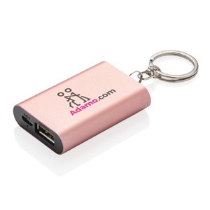 1.000 mAh Schlüsselanhänger Powerbank rosa