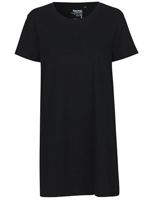 Ladies Long Length T-Shirt Black