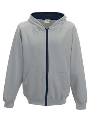 Kids` Varsity Zoodie_Heather-Grey_French-Navy