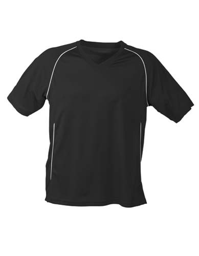 JN386K Team Shirt Junior_Black_White