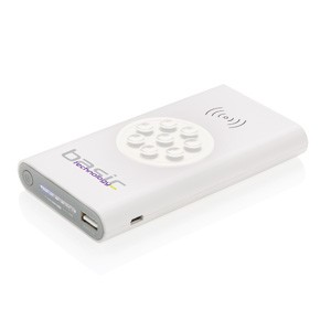 8.000 mAh Wireless-5W-Powerbank weiß