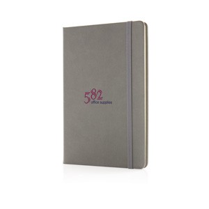 Deluxe Hardcover PU A5 Notizbuch grau