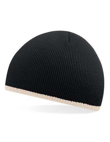 Two-Tone Pull-On Beanie_Black_Stone