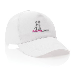5 Panel Kappe aus 190gr weiß