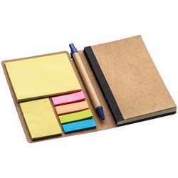 Notizbuch mit Haftmarkern
