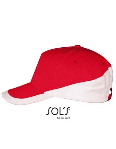  5 Panels Contrasted Cap Booster_Red_White