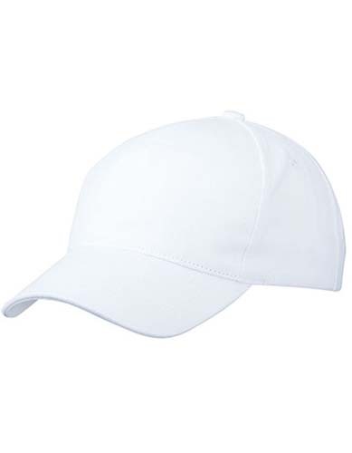5 Panel Cap Heavy Cotton_White