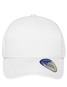 6 Panel Mesh Cap White_White