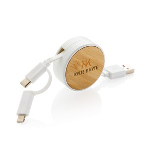 3-in-1 aufrollbares Kabel