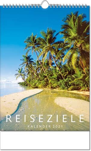 Bildkalender deutsch REISEZIELE mit Wire-O