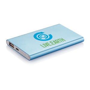 4.000 mAh Powerbank hell blau