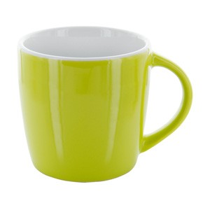 Tasse Emilia limette-weiß