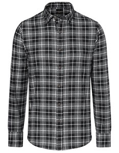 Herren Karohemd Urban Black-ca-Pantone-Black-6-C
