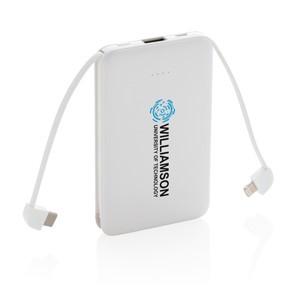 5.000 mAh Powerbank weiß
