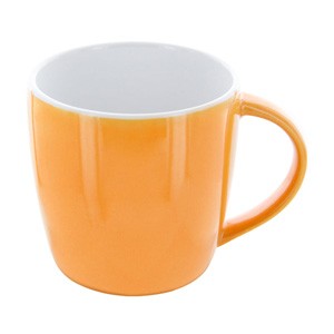 Tasse Emilia orange-weiß