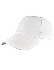 5 Panel Cap Baseball White