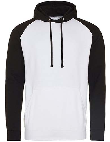 JH009 Kids` Baseball Hoodie_Arctic-White_Jet-Black