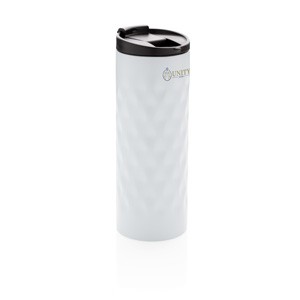 Geometrischer Becher weiß