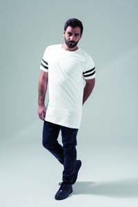 L-BY032 T-Shirt Streifen Rundhals Kurzarm
