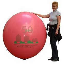 Riesenballon mit Siebdruck
