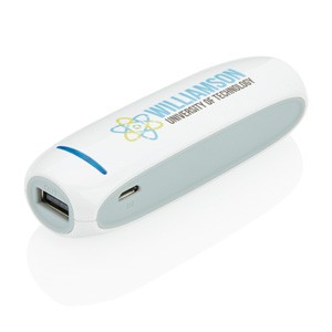 2.600 mAh Powerbank weiß