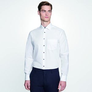 L-SN193690 Men`s Shirt Poplin Regular Fit Longsleeve
