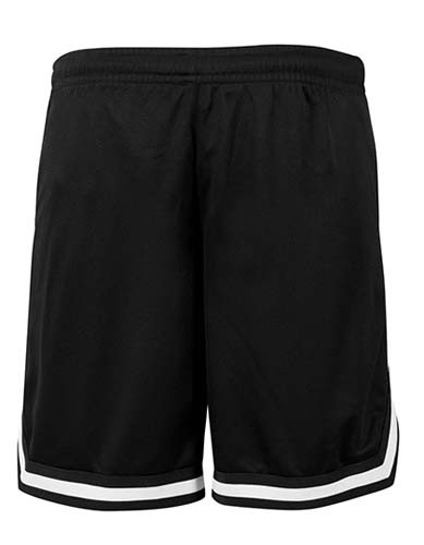 Two-tone Mesh Shorts_Black_Black_White
