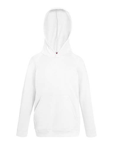 Kids Lightweight Hooded Sweat_White