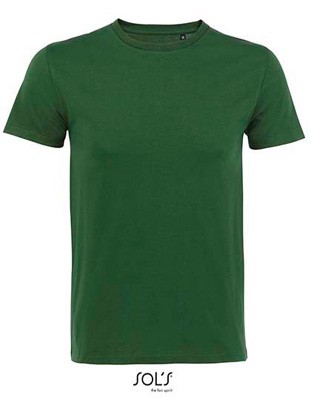 Men`s Sleeve T-Shirt Bottle-Green