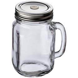 Mac-80442 Glaskrug mit Metalldeckel 450ml