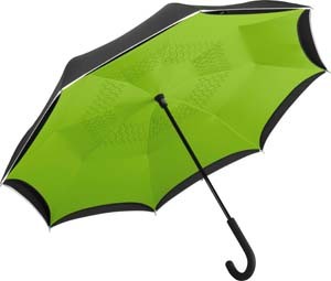 Fa-7715 Stockschirm FARE®-Contrary_schwarz-limette