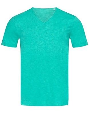 Shawn Slub V-Neck Bahama-Green