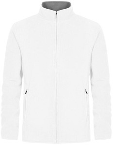 HerreDoppel Fleecejacke White New-Light-Grey-Solid.