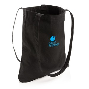 Recycelte Baumwolltasche schwarz