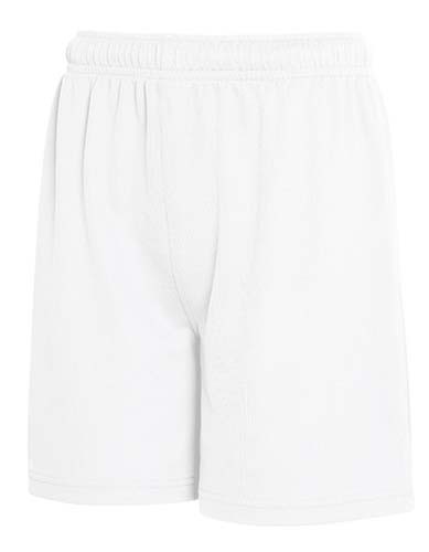 Kids Performance Shorts_White