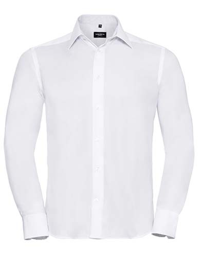 Men`s Long Sleeve Tailored Ultimate Non-Iron Shirt_White
