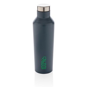 Vakuum-Flasche aus Stainless Steel blau