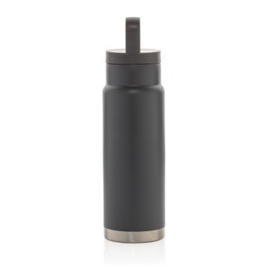 Vakuum-Flasche mit Tragegriff blau