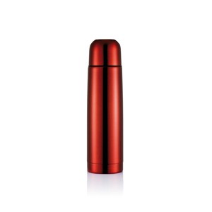 Isolierflasche Mono rot