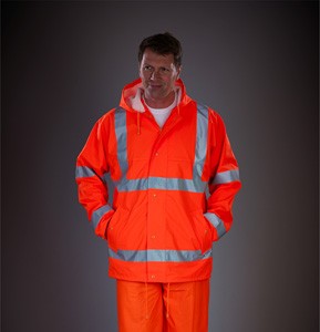 L-YK450 Hi-Vis Soft Flex atmungsaktive Regenjacke