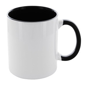 Tasse Carola weiß-schwarz