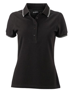 Ladies` Polo Black-White