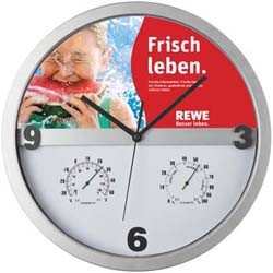 Mac-43449 Wanduhr halbes Display bedruckbar