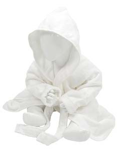 AR022 Babiezz® Bathrobe with Hood_White_White