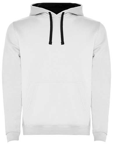 Urban Hooded Sweatshirt_White-Navy-Blue