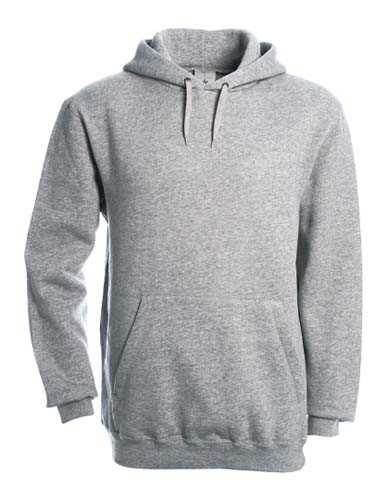 BCWU620 Hooded Sweat_Heather-Grey