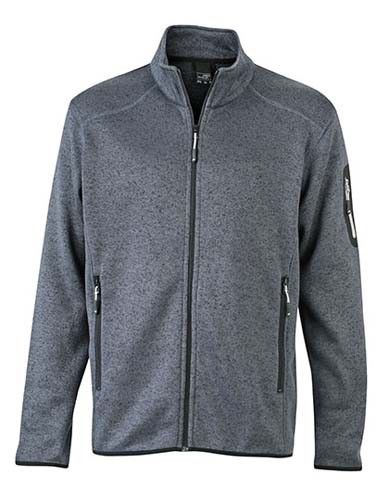 JN762 Gestrickte Fleecejacke für Herren
