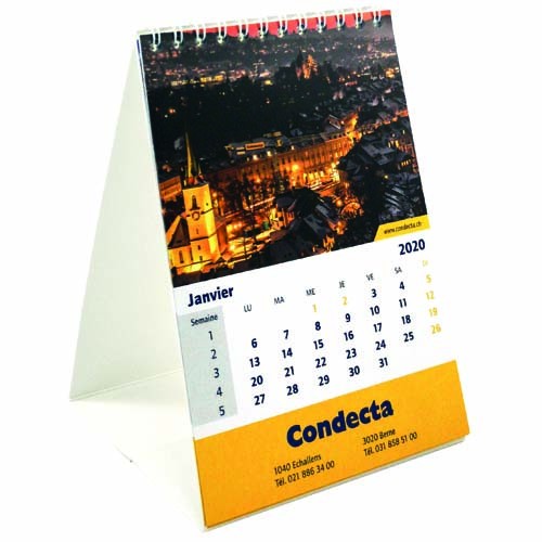 Tischkalender  Kartonaufsteller  106 x 150 mm